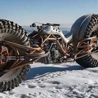 La moto más salvaje que vas a ver es esta 'Monster Chopper' con alma trail, ruedas de 46 pulgadas y motor KTM de 160 CV