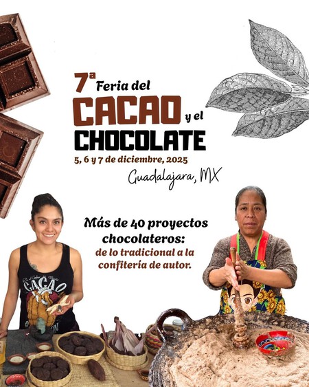 Lánzate a disfrutar la Feria del Cacao y el Chocolate 2025 en Guadalajara: habrá talleres y actividades para todos