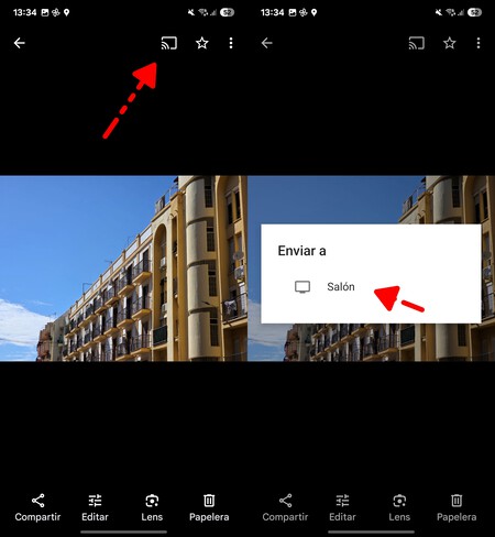 Google Fotos Enviar A Tv