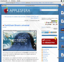 Páginas web como fondo de escritorio