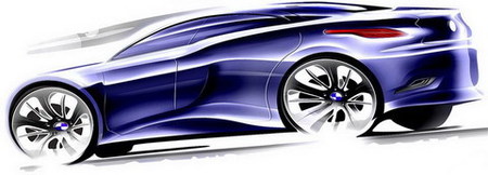 Bocetos del BMW Serie 3 por Benedetto Bordone
