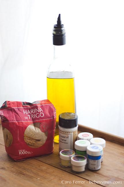 ingredientes plastilina natural