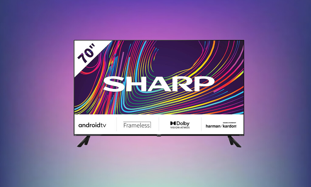 Chollazo en esta inmensa Smart TV 4K de 70 pulgadas con 40W de sonido y altavoces Harman Kardon que está a precio mínimo en Amazon