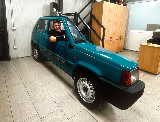 Fiat Panda coche más estrecho del mundo