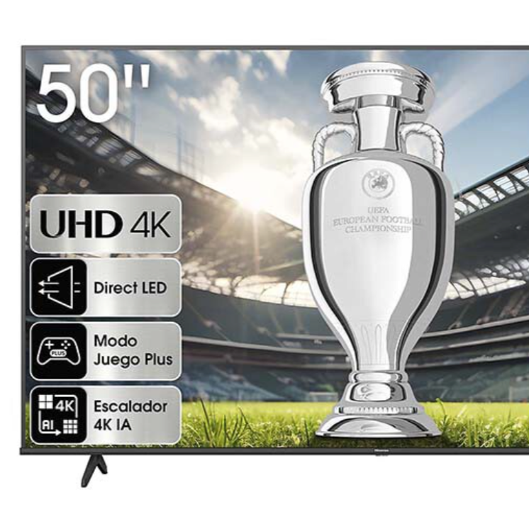 TV LED 50" (127 cm) Hisense 50A6K, 4K UHD, Smart TV
