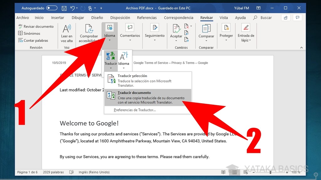 Cómo traducir un PDF