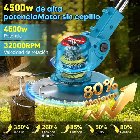 Desbrozadora Inalambrica Electrica Pasto Podadora Plegable Mexico