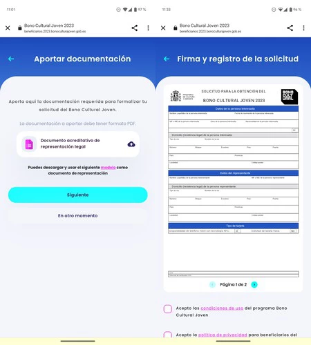 書類にはすでにデータが記入された状態で提供されているので、署名するだけで済みます (プライバシー上の理由から、データは非表示にしています)
