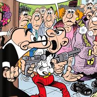 En 2014, Ibáñez dibujó un 'Mortadelo' donde se enfrentaba a traficantes de marihuana. Ha estado en un cajón hasta hoy 