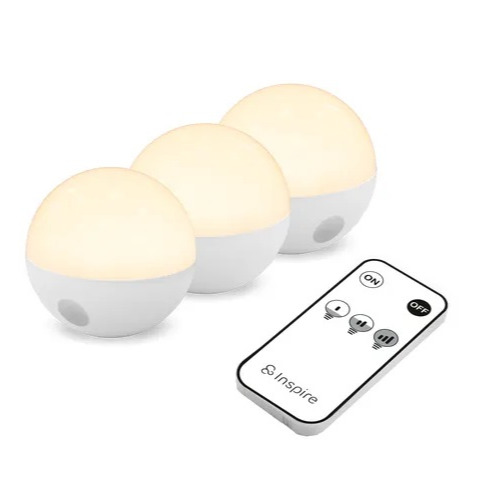 Pack de 3 mini bombillas Caspe INSPIRE 300 lm blanco cálido IP54 