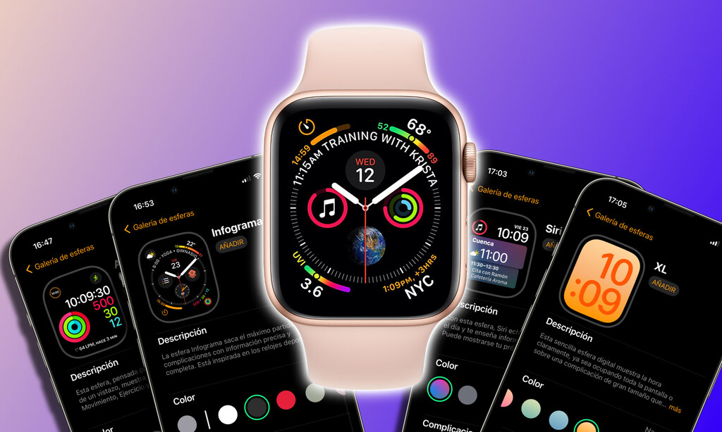 5 ideas para automatizar el cambio de esfera de nuestro Apple Watch: en el gimnasio, en el trabajo, el fin de semana… 