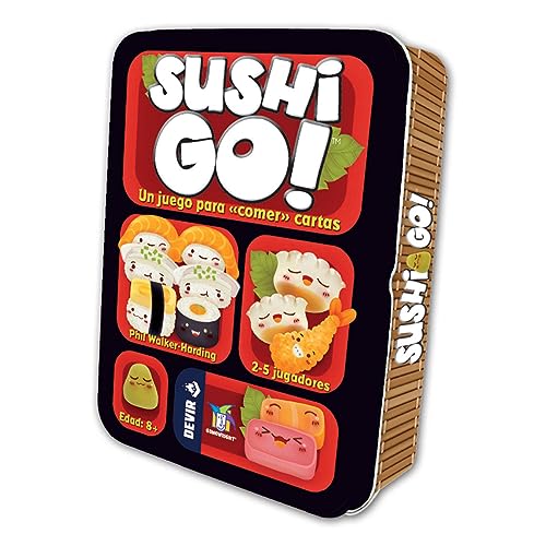 Devir - Sushi Go, Juego de Mesa, Juego de Cartas, Juego de Mesa con Amigos, Juego para Fiestas, Juego de Mesa 8 años (BGSUSHI)