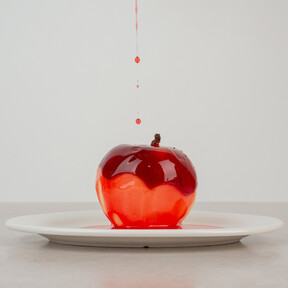 El turrón de manzana al caramelo de Torrons Vicens creado por el maestro repostero Jordi Roca que es una explosión de dulzor