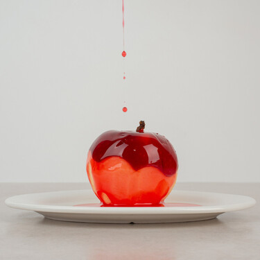 El turrón de manzana al caramelo de Torrons Vicens creado por el maestro repostero Jordi Roca que es una explosión de dulzor