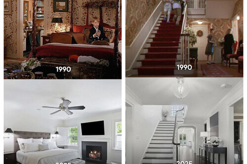 Montaje de 'Solo en casa' y la nueva casa reformada. / @fotogramas_es