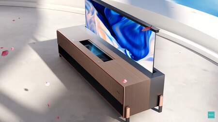 Así de impresionante luce el nuevo sistema Láser TV de Hisense: con pantalla enrollable, proyector láser y sonido Harman Kardon
