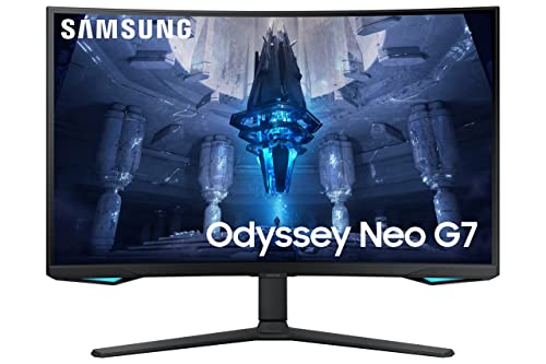 SAMSUNG Monitor Odyssey Neo G7 LS32BG750NUXEN - para Gaming de 32 Pulgadas, Tasa de Refresco 165Hz, Tecnología Quantum Matrix, Quantum HDR 2000, Freesync Premium Proy Diseño Curvo 1000R