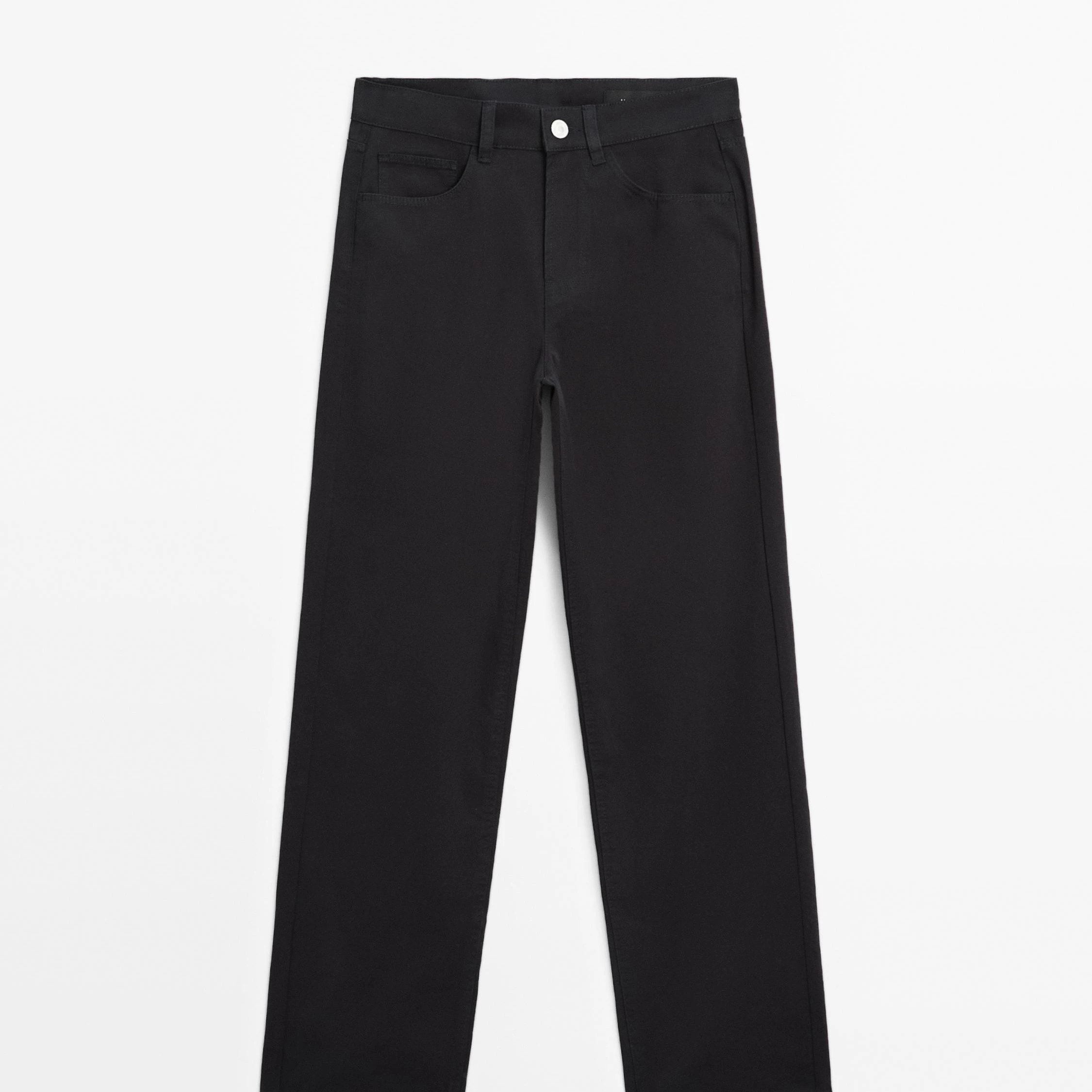 Pantalón tiro medio straight fit

