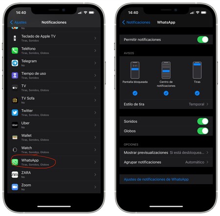 Configurar Notificaciones Whatsapp Iphone