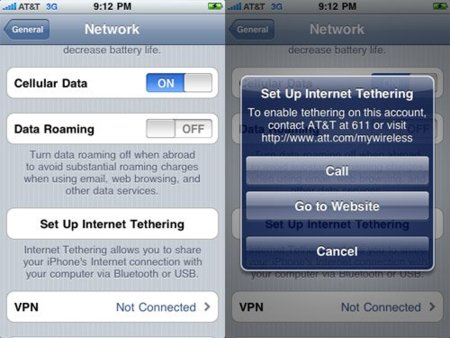 iPhone OS 4: El tethering en la beta 4