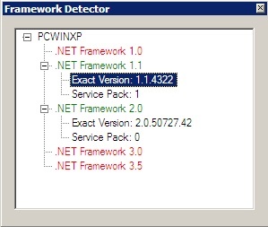 Framework Detector: detecta que frameworks .NET tienes