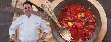 Los pimientos del piquillo más ricos no se fríen, se confitan como hace Martín Berasategui: “Hay que cocinarlos lentamente y luego introducirlos en el horno”