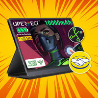 Monitor portátil de 15 pulgadas con batería recargable: tiene pantalla táctil y hasta bocinas integradas 