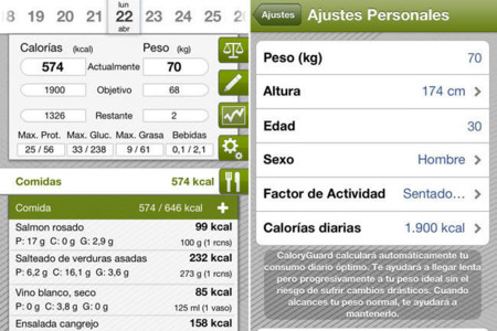 Calory Guard Pro para vigilar las calorías desde tu iPhone