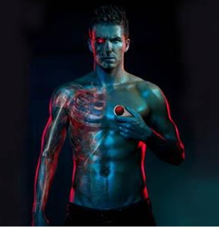 David Beckham, radiografiado para su nuevo anuncio