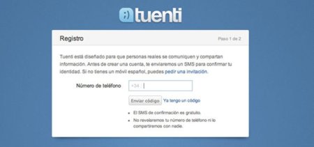 Tuenti ya permite acceder sin invitación si registramos nuestro teléfono móvil