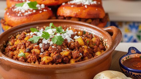 Cómo hacer 1 kilo relleno tradicional para pambazos con papa y longaniza: rinde para 10 personas