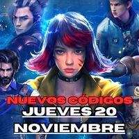 Códigos Free Fire Max hoy Jueves 20 de Noviembre con recompensas gratuitas
