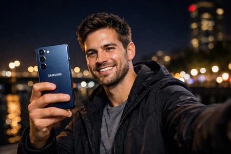 selfie con un Samsung