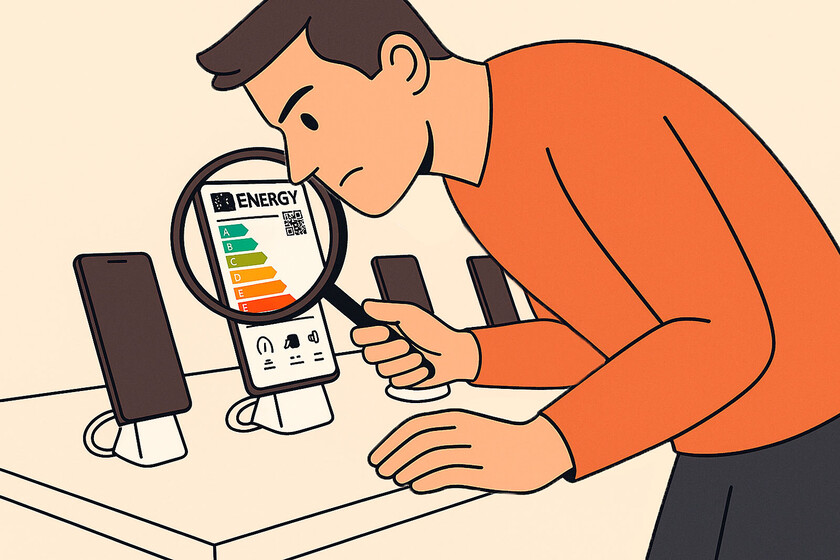 La etiqueta energética te dice lo bueno que es un móvil sin comprarlo. Y puedes verla aunque el fabricante no quiera