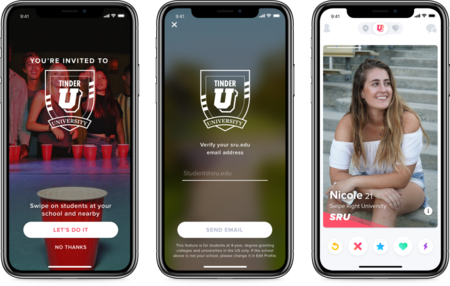 Llega Tinder U, una versión de Tinder sólo para estudiantes universitarios
