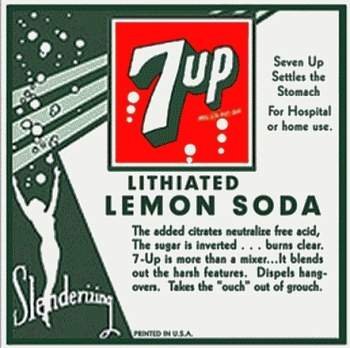 ¿El 7-Up llevaba litio?