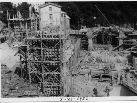 Obras De La Basilica En 1952 C Arantzazu