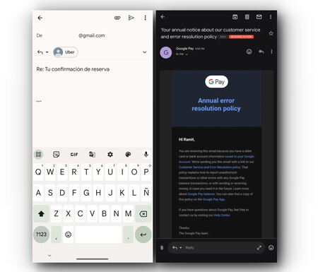 Gmail interfaz responder
