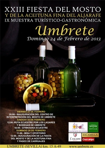 Aceitunas y mosto, gratis este domingo en Umbrete