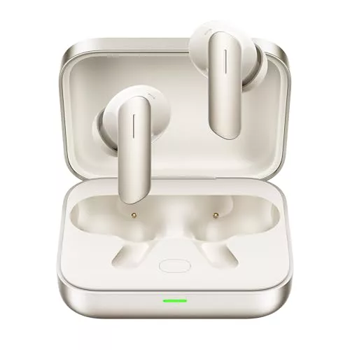 realme Buds Air 7 Auriculares Inalambricos Bluetooth True Wireless, Cancelación Inteligente de Ruido Activa de 50dB, Audio Hi-Res & LHDC 5.0, Sonido Espacial 360°, Autonomía Hasta 52 Horas, Blanco Oro