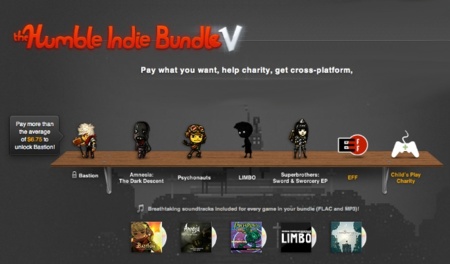Nuevo Humble Bundle V, cinco juegos al precio que tú quieras