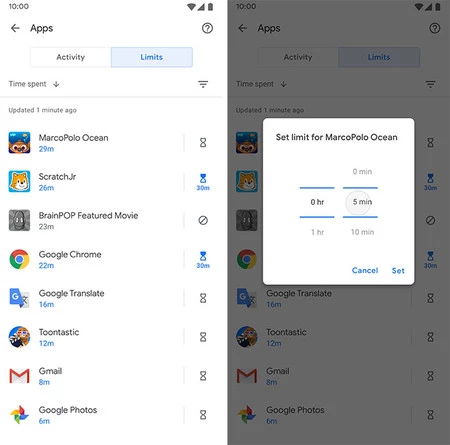ファミリーリンクの制限