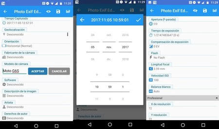 Editar Exif Android