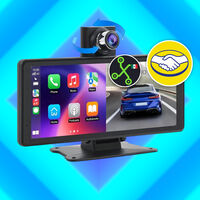 Esta pantalla para tu carro no solo es fácil de instalar: tiene Apple CarPlay, Android Auto y una dashcam plegable integrada