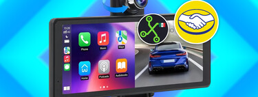 Esta pantalla para tu carro no solo es fácil de instalar: tiene Apple CarPlay, Android Auto y una dashcam plegable integrada 