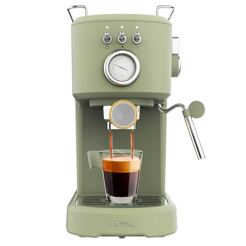 Cecotec Cafetera Espresso Compacta Power Espresso 20 Retro Green