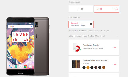 OnePlus 3T de 128 GB ya a la venta