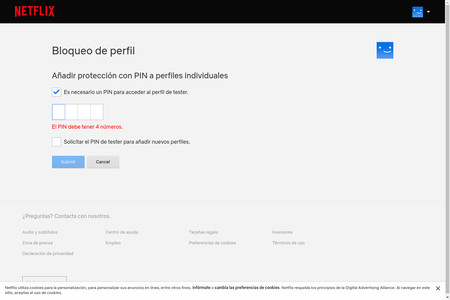 PIN en Netflix