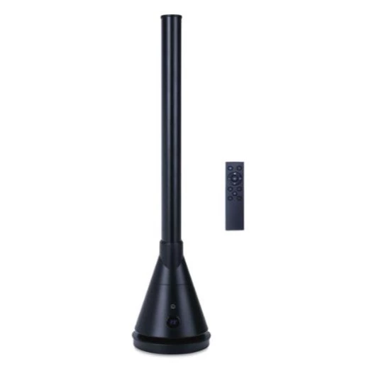 NEWTECK NEWLUX Ventilador de Torre Dual 365 Negro, con Función Calor, Temp. Ajustable 1-30ºC, Termostato, Temporizador 8h, Táctil, Mando a Distancia, Oscilante, 4 niveles Calor y 9 Frío, 1800W
