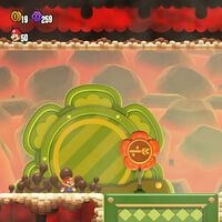 Lanzaparras 2 al 100% en Super Mario Bros. Wonder